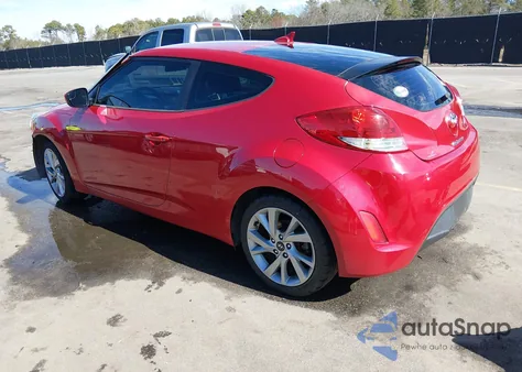 2016 Hyundai Veloster z USA, uszkodzony, nr VIN KMHTC6AD3GU257256